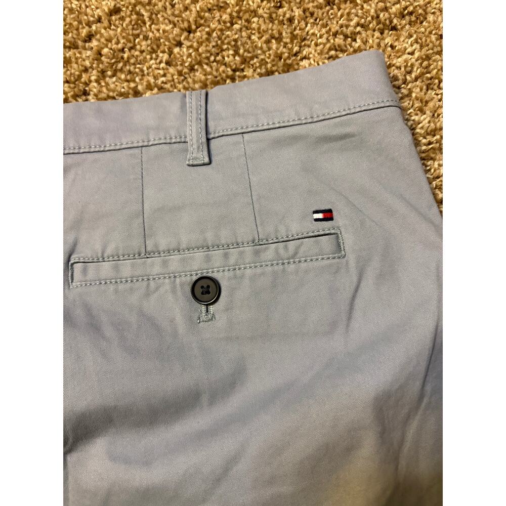 NWT Tommy HIlfiger TH Flex Straight Fit Chino Pants Grey Mens Size 40x32